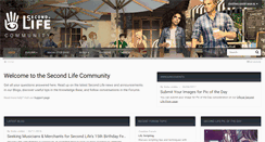Desktop Screenshot of community.secondlife.com