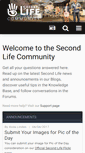 Mobile Screenshot of community.secondlife.com