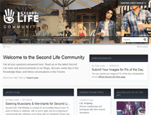 Tablet Screenshot of community.secondlife.com